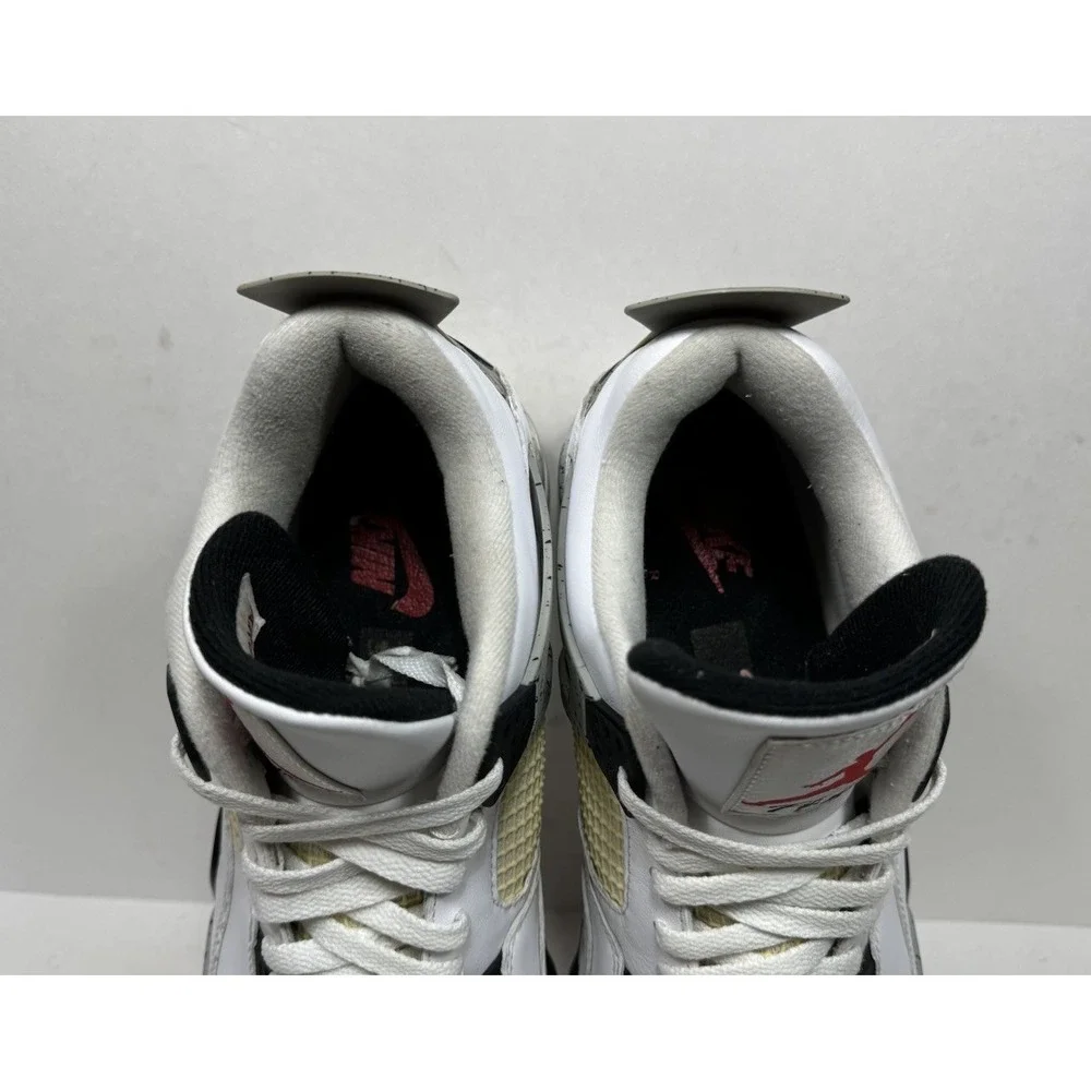Nike Air‎ Jordan 4 IV Retro White Cement Gray 2016 840606-192 Og Men's Size 14